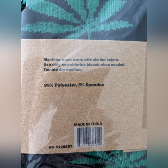 6 Pairs Hemp Leaf Socks Mary Jane - Picture 6 of 6